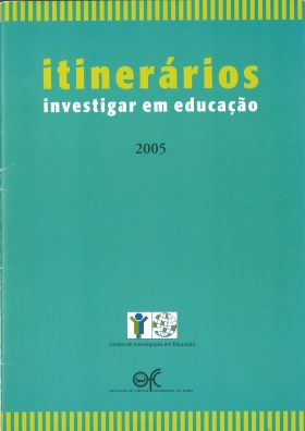 Capa do livro "Itinerários: Investigar em Educação" (2005)